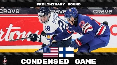 Condensed Game: USA vs Finland | 2025 #WorldJuniors