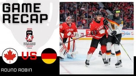 CANADA vs GERMANY HIGHLIGHTS | 2025 IIHF World Junior Championship