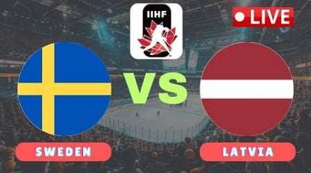 LIVE : Sweden U20 vs Latvia U20 | IIHF World Junior Ice Hockey Championship U20 Live Score