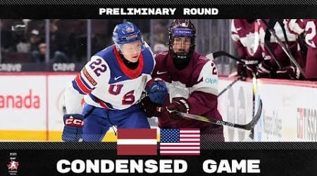 Condensed Game: Latvia vs USA | 2025 #WorldJuniors