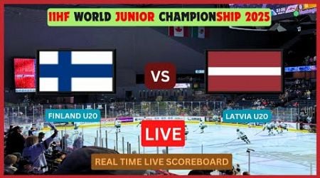 Finland Vs Latvia LIVE Score UPDATE 2025 IIHF World Junior Ice Hockey Championship U20 Dec 31 2024