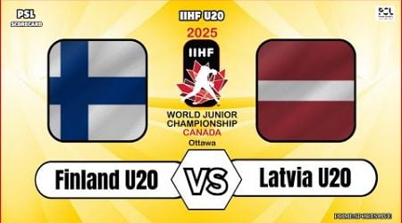 Finland vs Latvia U20 | IIHF World Junior Ice Hockey Championships 2025 Live Score Updates today