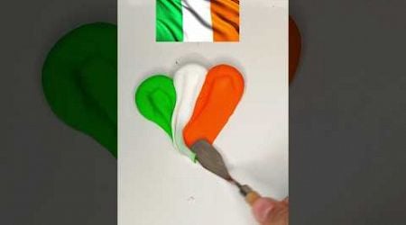 Ireland flag colour mixing #colormixing #clay