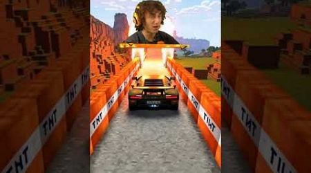 Minecraft LAMBORGHINI vs TNT Road!?