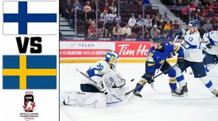 FINLAND VS SWEDEN HIGHLIGHTS SEMIFINALS IIHF WORLD JUNIOR CHAMPIONSHIP 2025