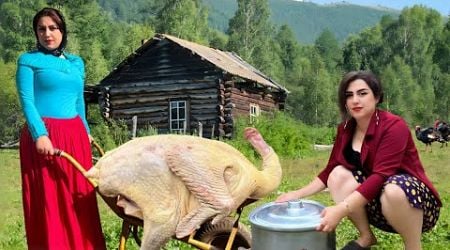 How to Cook a 17-Kg Stuffed Giant Turkey for Large Families the Old-Fashioned Way