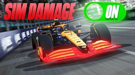 100% Race at Monaco with Simulation Damage