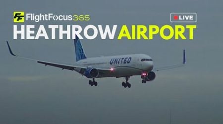 Heathrow Airport Live - Sunday 5th January 2025 Moderate Crosswind