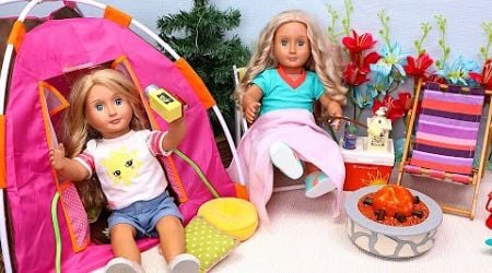 Draw &amp; Build Dream Camping Tent for Your American Girl Doll in No Time