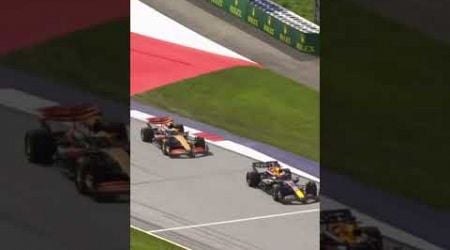 Max Verstappen and Lando Norris colliding in Austria #2024 #maxverstappen #landonorris #crash #f1