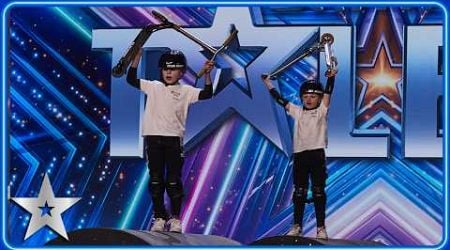 Little Scooter Boys are DAREDEVILS! | Unforgettable Audition | Britain&#39;s Got Talent