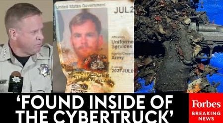 BREAKING NEWS: New Discoveries From Exploded Cybertruck Unveiled By Las Vegas Sheriff