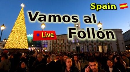 Directo Puerta del Sol Madrid. Locura de gente. Living in Spain 2025