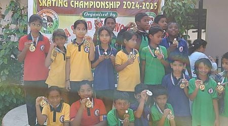 Veritas Sainik School wins 5 golds at Speed Skating