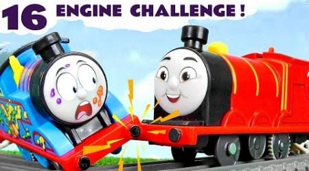 Massive 16 Engine Thomas The Train Strongest Engine Challenge