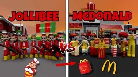 JOLLIBEE VS MCDONALD SA BROOKHAVEN!! (BROOKHAVEN RP TAGALOG)