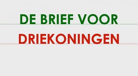 BONUS - DE BRIEF VOOR DRIEKONINGEN