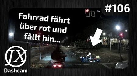 Polizei baut einen Unfall &amp; Radfahrer #instantkarma #crash | #106 Dashcam Compilation Berlin Germany