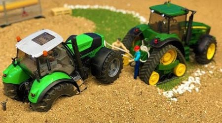 Bset of Bruder Trucks and Tractor Toys Road Construction and Work at the Limit