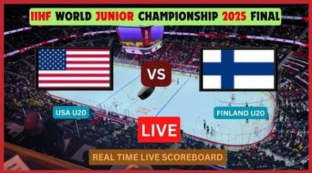 USA Vs Finland LIVE Score UPDATE 2025 IIHF World Junior Ice Hockey Championship Final Jan 05 2025