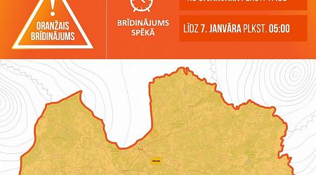 Orange alert issued due to freezing rain in Latvia