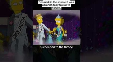 Lisa met the Prince of Denmark in the square.It was a Danish fairy tale all to herself. #simpsons