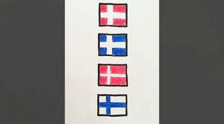 Same flags | similar flags | Norway, Iceland, Denmark, Finland #finland #norway #iceland #sameflags