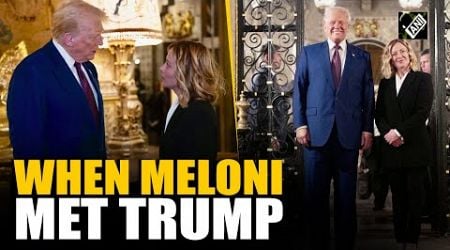 Italian PM Meloni meets President-elect Trump at his Florida resort