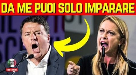 LA MELONI FA TREMARE RENZI: RISPOSTA CLAMOROSA CHE LASCIA LA SINISTRA SENZA PAROLE