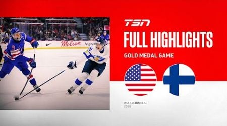 2025 World Junior Championship Gold Medal Game Highlights: Finland vs. United States