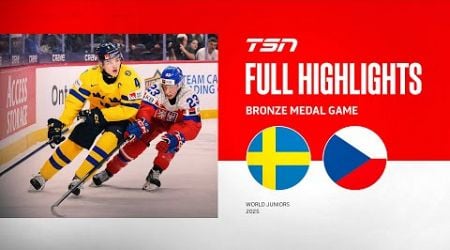 2025 World Junior Championship Bronze-Medal Game Highlights: Sweden vs. Czechia