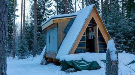 Building A-Frame Cabin in Northern Sweden Part 5