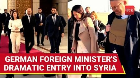 &#39;No Handshake Please&#39;: German FM&#39;s Dramatic Syria Entry In Bullet-Proof Vest, Jolani Meeting | Watch