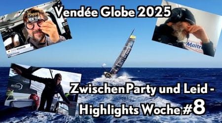 Vendee Globe 2025 - Highlights Woche 8 - Zwischen Party und Leid