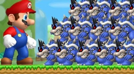 Can Giant Mario defeat 999 Dark Bowser in New Super Mario Bros. Wii?