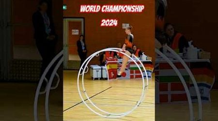 World Championships 2024 in Gymwheel Woman Straight Line Finals Birgit Halwachs #sports #gymreels