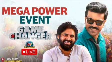 Mega Power GAME CHANGER Massive Pre-Release Event LIVE | Ram Charan | Pawan Kalyan || NTVENT