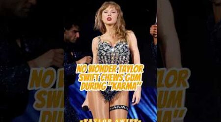 No wonder Taylor Swift always chews gum while performing &quot;Karma&quot;#taylorswift #celebrity