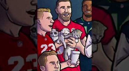 Travis Kelce ignoring Taylor Swift&#39;s cats on the New Heights podcast...