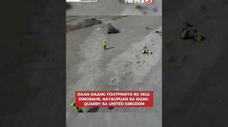 Daan-daang footprints ng mga dinosaur, natagpuan sa isang quarry sa United Kingdom