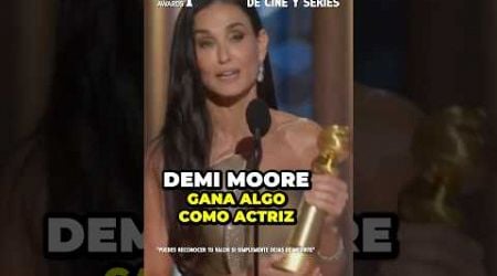 Globos de Oro 2024: Demi Moore impacta con su discurso tras ganar Mejor Actriz