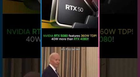 NVIDIA RTX 5080 features 360W TDP, 40W more than RTX 4080