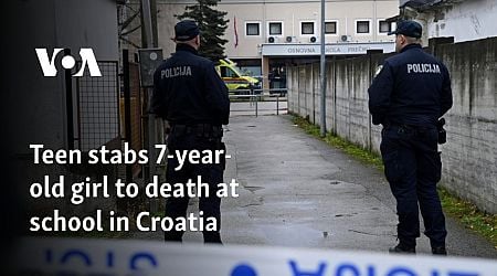 Teen stabs 7-year-old girl to death at school in Croatia