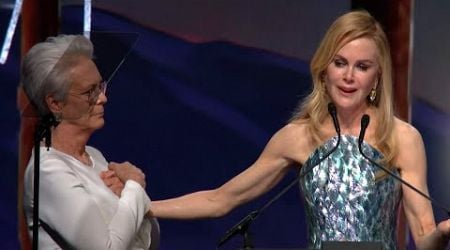 Nicole Kidman Bursts Into Tears Dedicating PSIFF Award to Late Mom