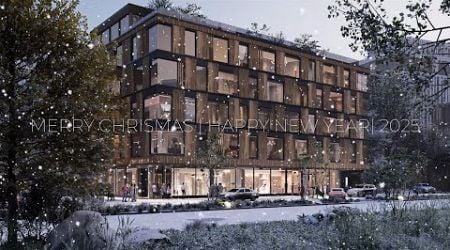 2025 | Happy New Year | Commercial 4F Building | Estonia | Archviz | 3D Visualization | Animation