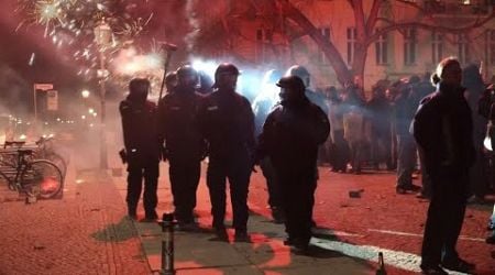 Police patrol Berlin streets as people set off fireworks for New Year | AFP