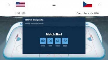 USA VS CZECH REPUBLIC - SEMIFINAL LIVE | 2025 WORLD JUNIOR ICE HOCKEY CHAMPIONSHIP LIVE MATCH