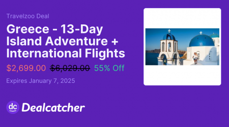 Travelzoo - Greece - 13-Day Island Adventure + International Flights $2699