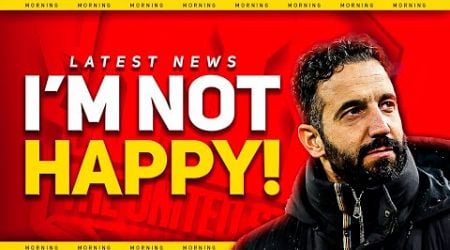 Amorim ANGRY at Players! Rashford to MILAN? Man Utd Transfer News