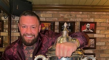 FAI Cup-winning club distances itself from Conor McGregor after he poses with trophy in his pub